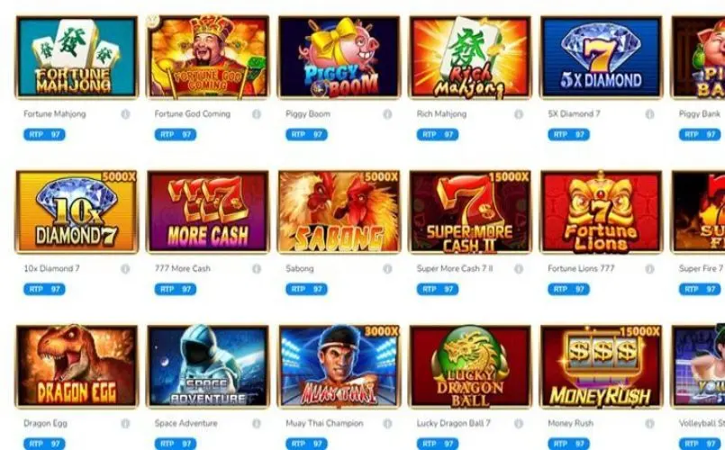 Các trò chơi slot đỉnh cao tại sảnh YesGetRich Max88